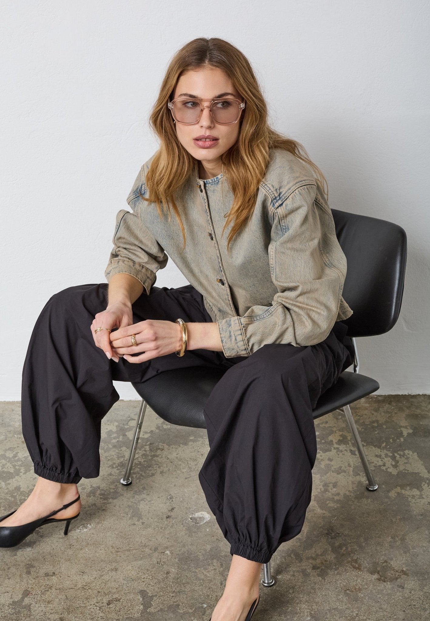 MauraCC Denim Jacket - Sand - Co'couture