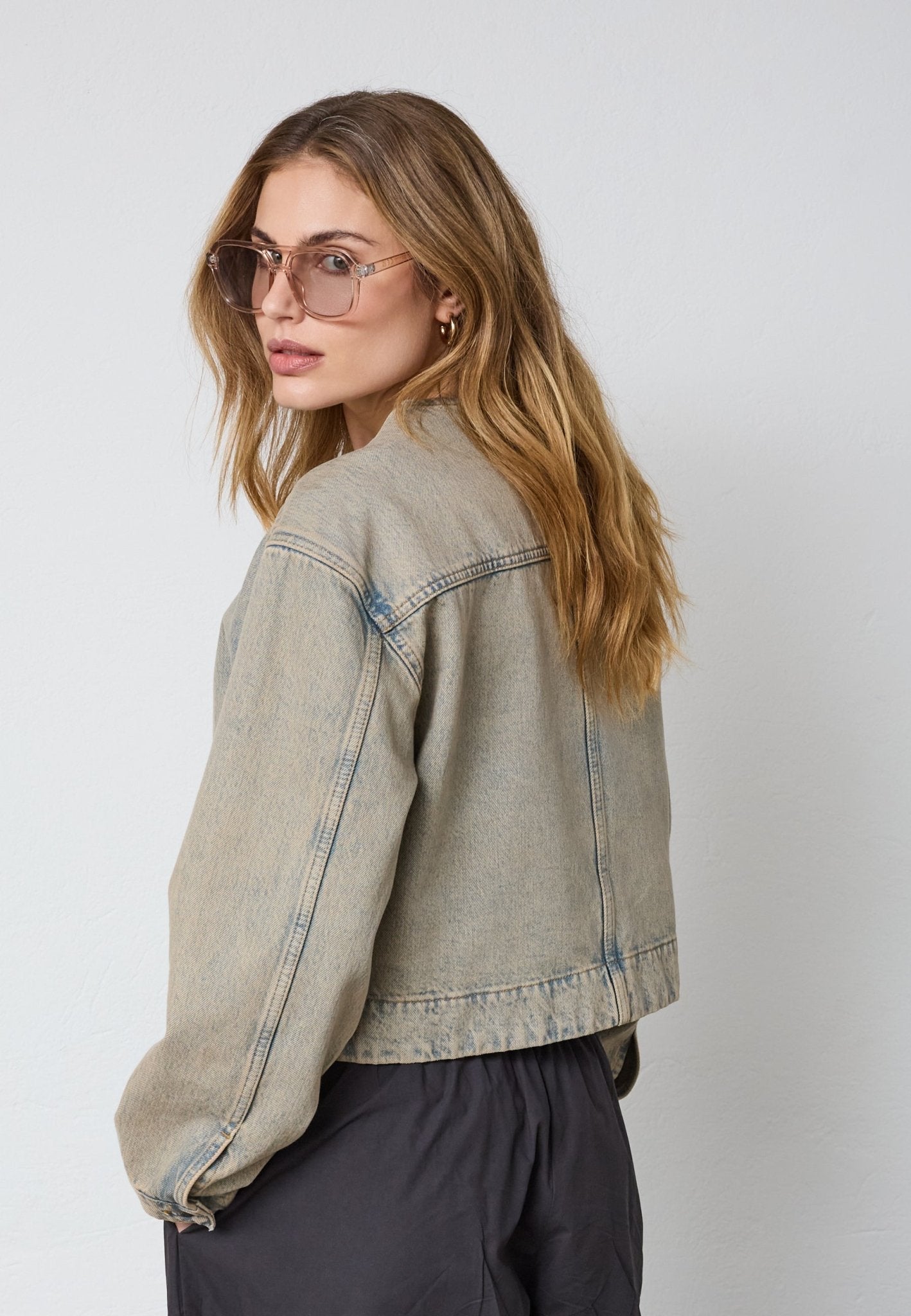 MauraCC Denim Jacket - Sand - Co'couture