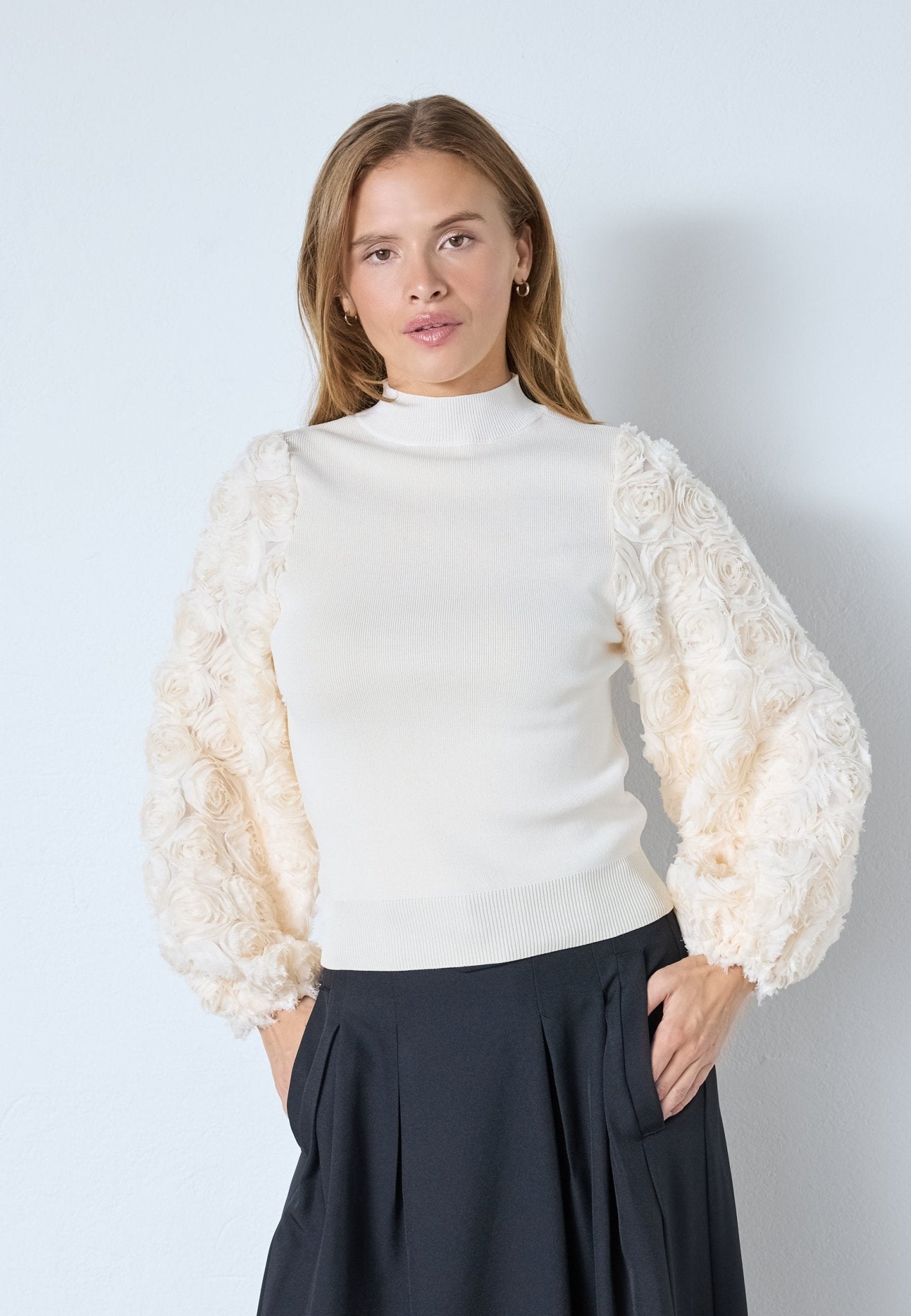 MerciaCC Rose Mix Knit - Bone - Co'couture