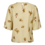 MylaCC Flower Drape SS Blouse - PaleYellow - Co'couture