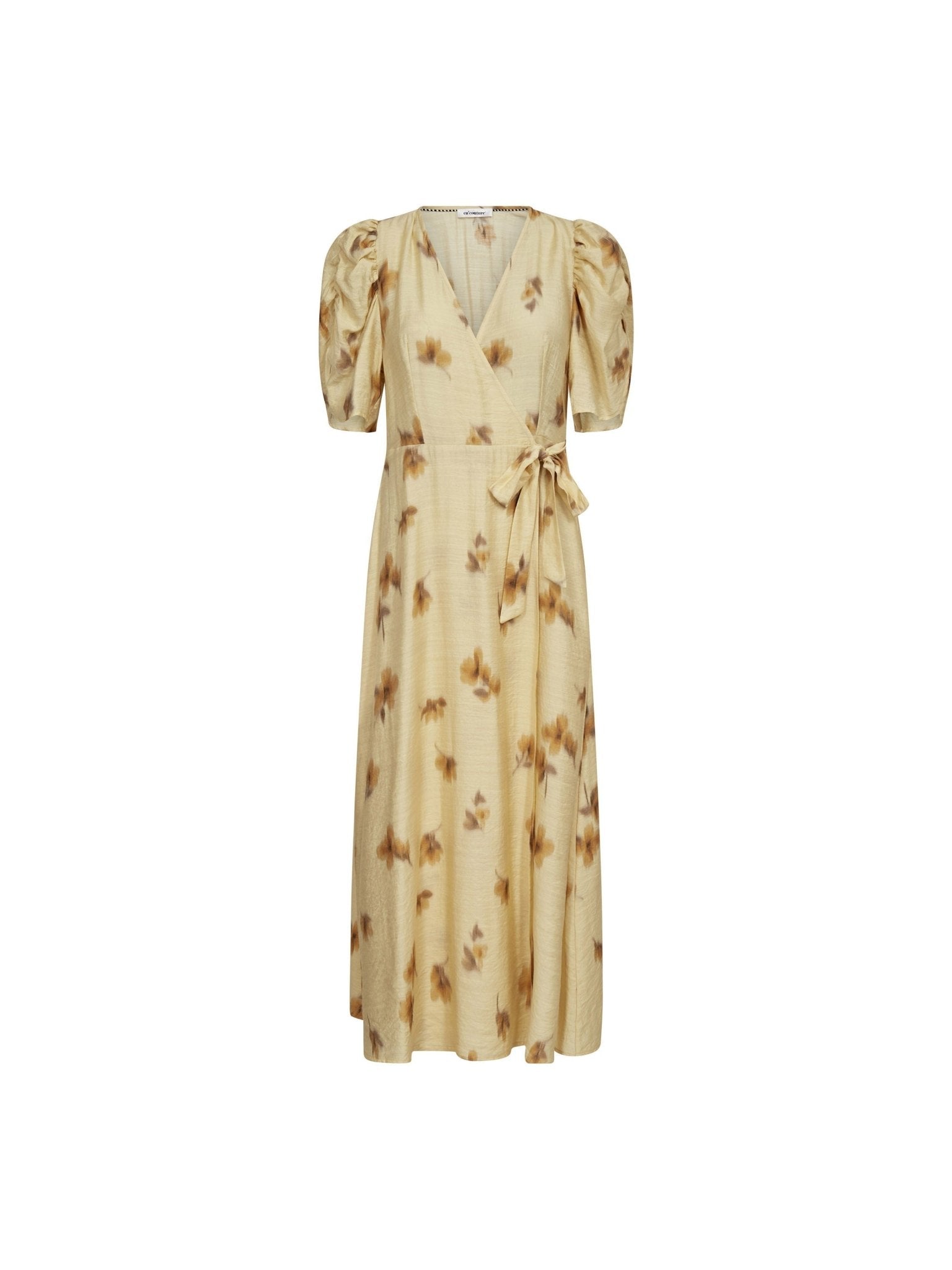 MylaCC Flower Wrap Dress - PaleYellow - Co'couture