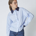 NelsonCC Stripe Shirt - Pale Blue - Co'couture