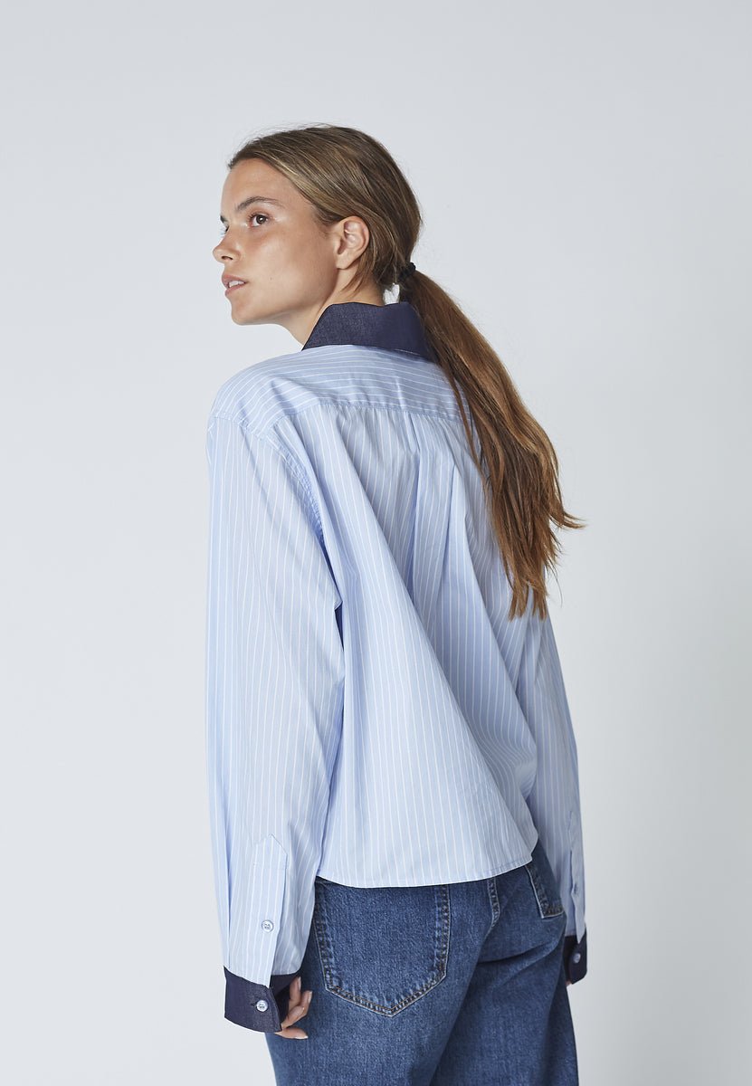 NelsonCC Stripe Shirt - Pale Blue - Co'couture