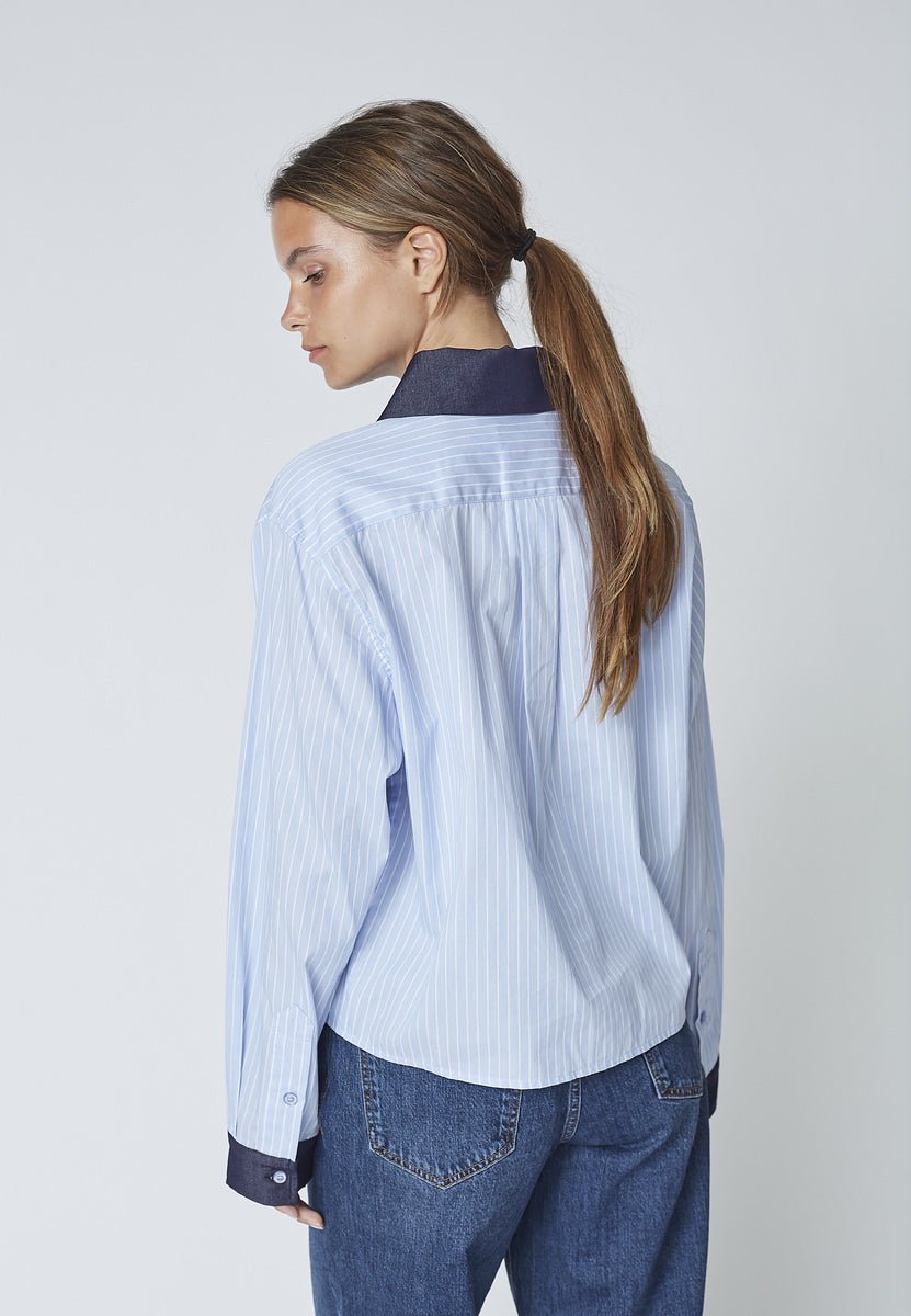 NelsonCC Stripe Shirt - Pale Blue - Co'couture