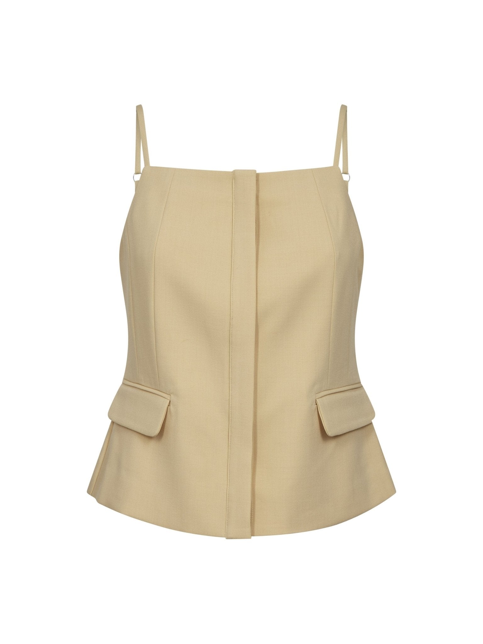 NilanCC Tailored Top - PaleYellow - Co'couture