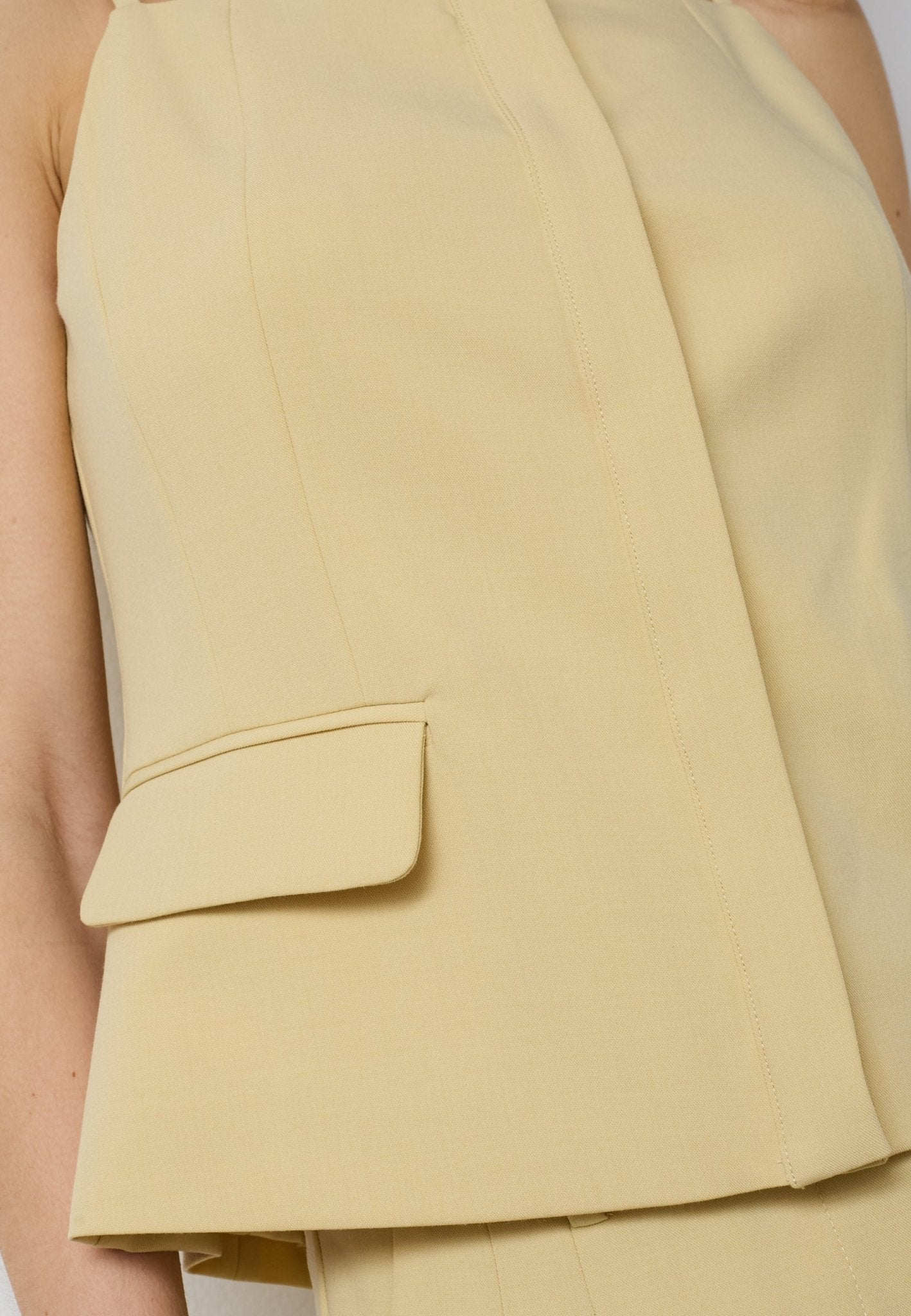 NilanCC Tailored Top - PaleYellow - Co'couture