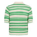 OdetteCC Stripe SS Cardigan - Green - Co'couture