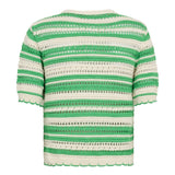 OdetteCC Stripe SS O - Knit - Green - Co'couture