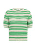 OdetteCC Stripe SS O-Knit - Green