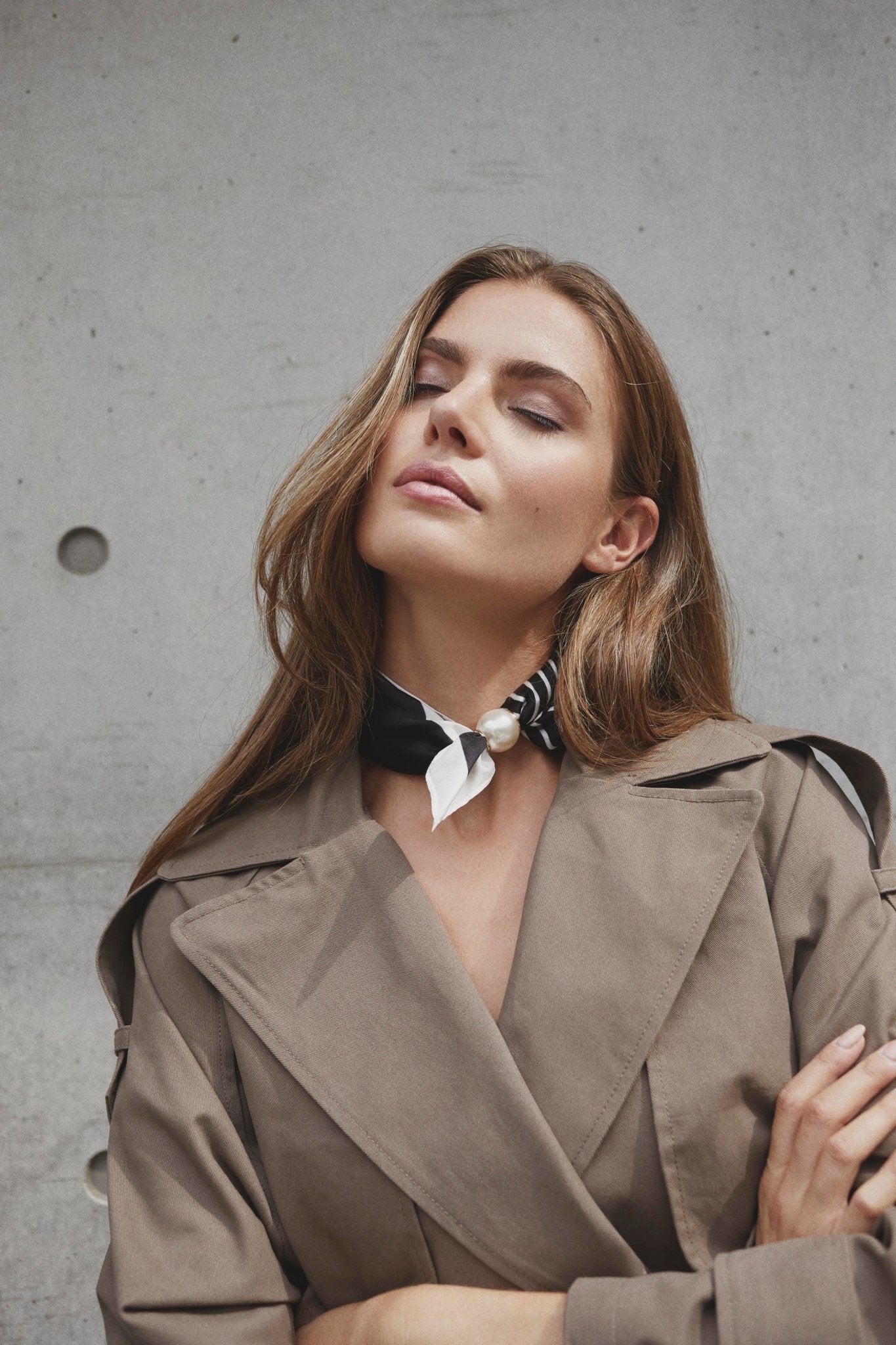 PearlCC Scarf - Black Stripe - Co'couture