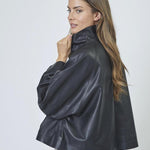 PhoebeCC Leather Box Jacket - Black - Co'couture