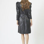 PhoebeCC Leather Wrap Dress - Black - Co'couture