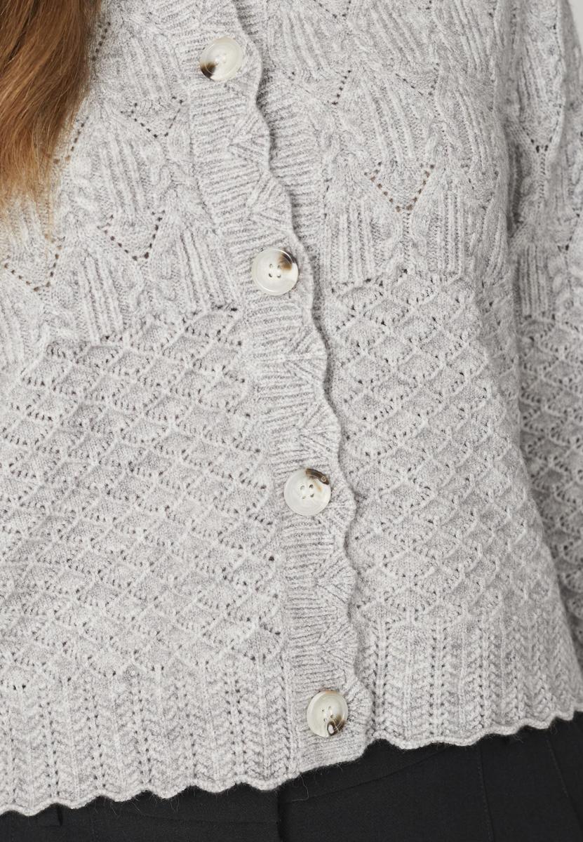 PointelleCC New Cardigan - Pale Grey - Co'couture