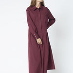 PoppyCC Shirt Long Dress - Winered - Co'couture