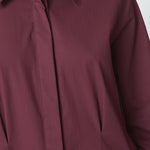 PoppyCC Shirt Long Dress - Winered - Co'couture