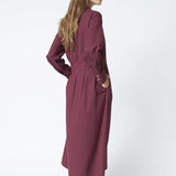 PoppyCC Shirt Long Dress - Winered - Co'couture