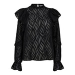 RochelleCC Frill Blouse - Black - Co'couture