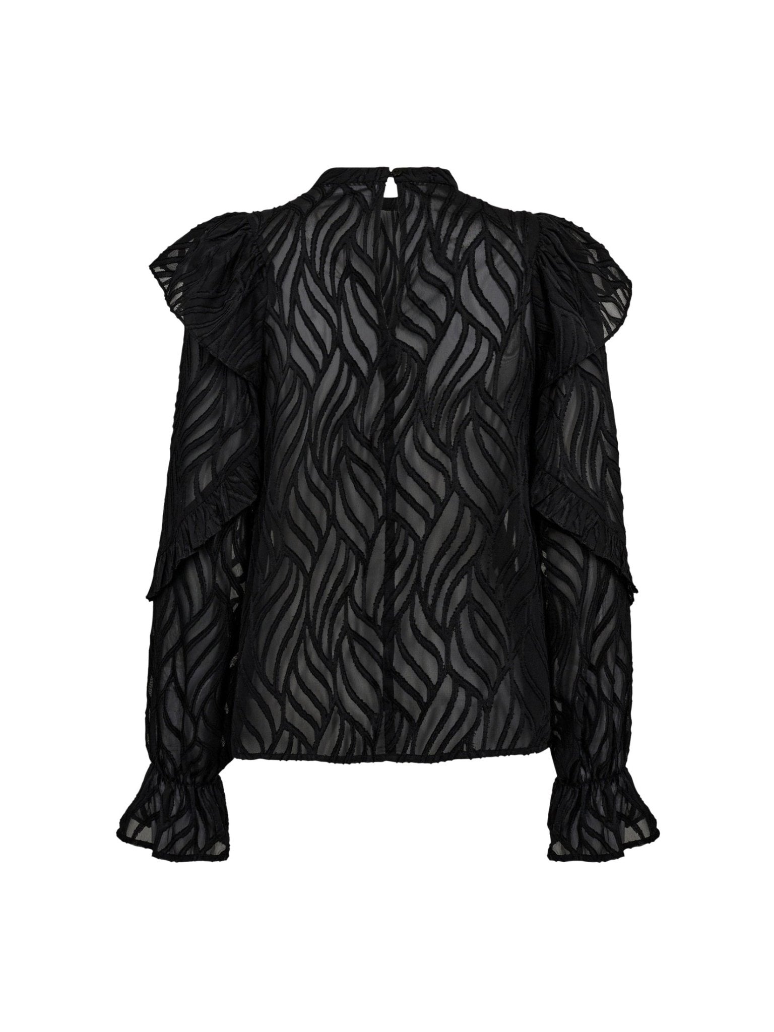 RochelleCC Frill Blouse - Black - Co'couture