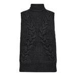 RowCC Cable Knit Top - Dark Grey - Co'couture