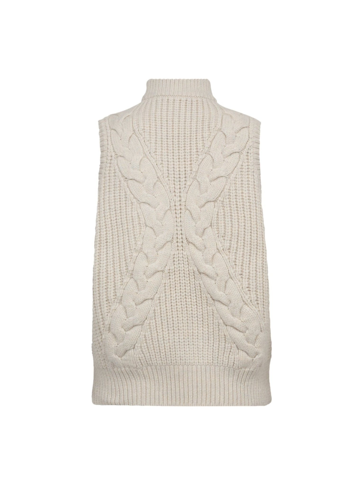 RowCC Cable Knit Top - Ivory - Co'couture