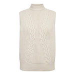 RowCC Cable Knit Top - Ivory - Co'couture