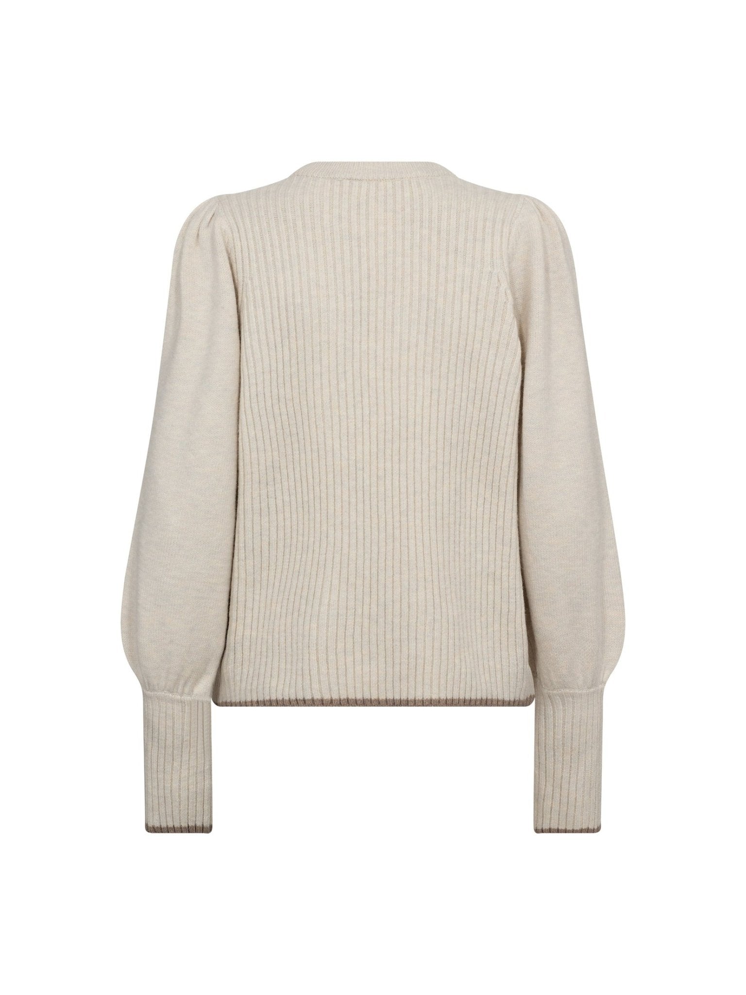 RowCC Puff Rib V - Knit - Ivory - Co'couture