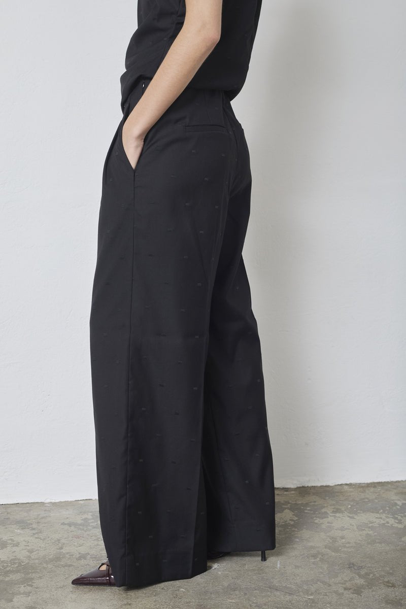 SagaCC Pleat Pant - Black - Co'couture
