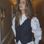 SibelleCC Open Back Vest - Black - Co'couture