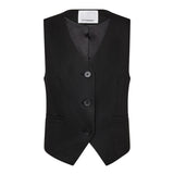 SibelleCC Open Back Vest - Black - Co'couture