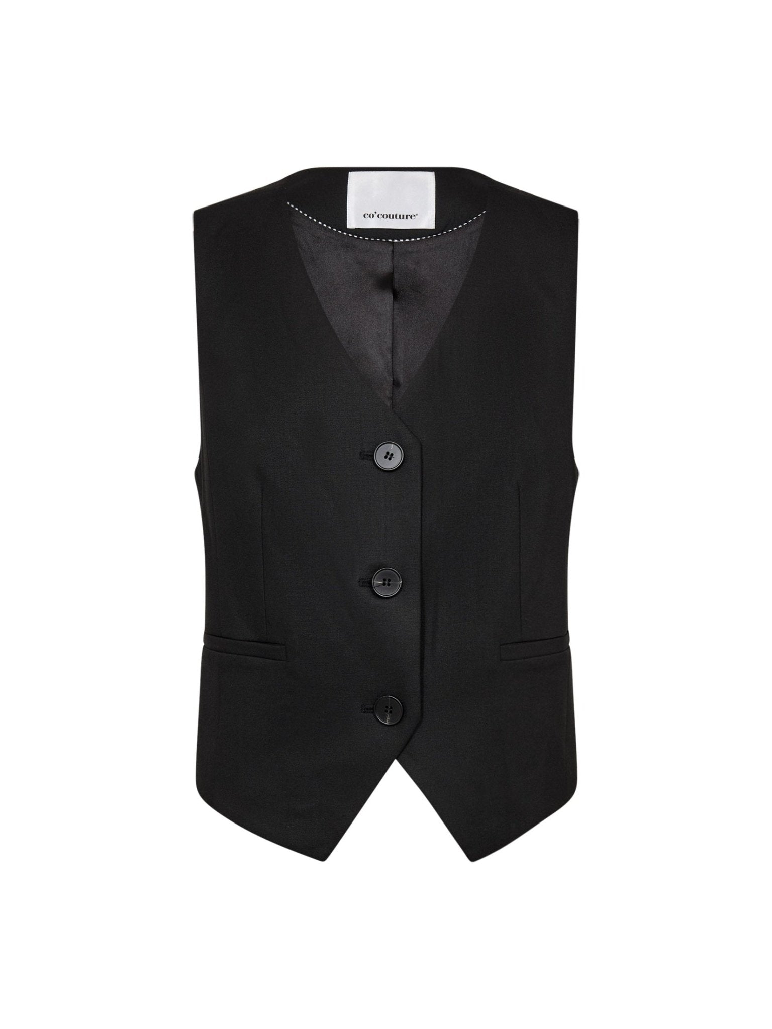 SibelleCC Open Back Vest - Black - Co'couture