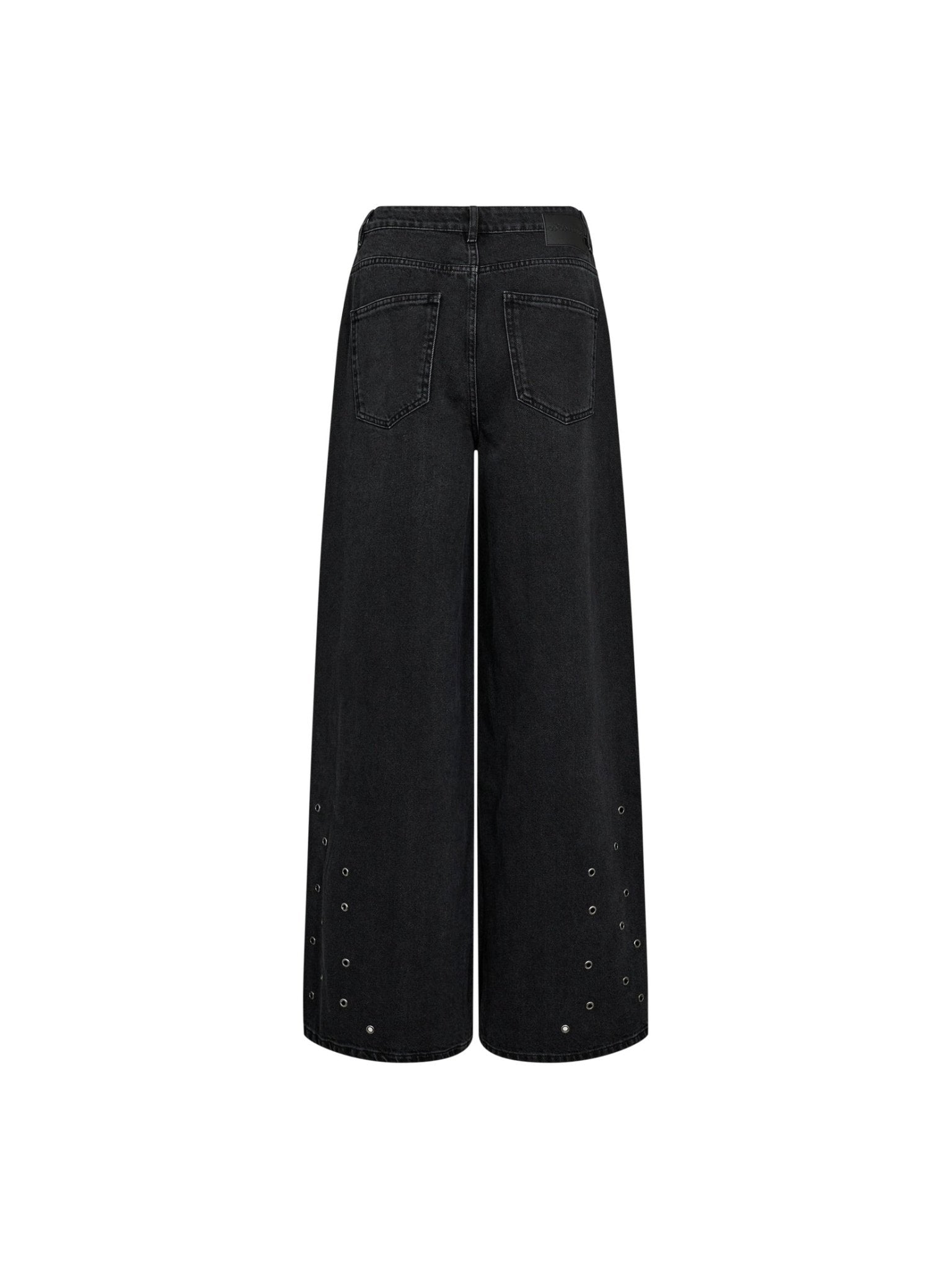 SifCC Eyelet Wide Jeans - Black - Co'couture