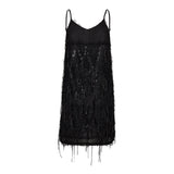 SillaCC Sequin Strap Dress - Black - Co'couture
