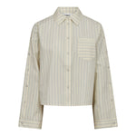 SimoCC Stripe Button Shirt - PaleYellow - Co'couture