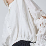 StinaCC Emb Blouse - Off white - Co'couture