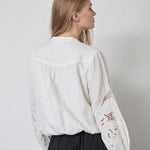 StinaCC Emb Blouse - Off white - Co'couture