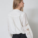 StinaCC Emb Blouse - Off white - Co'couture