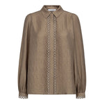 TassyCC Lace Shirt - Taupe - Co'couture