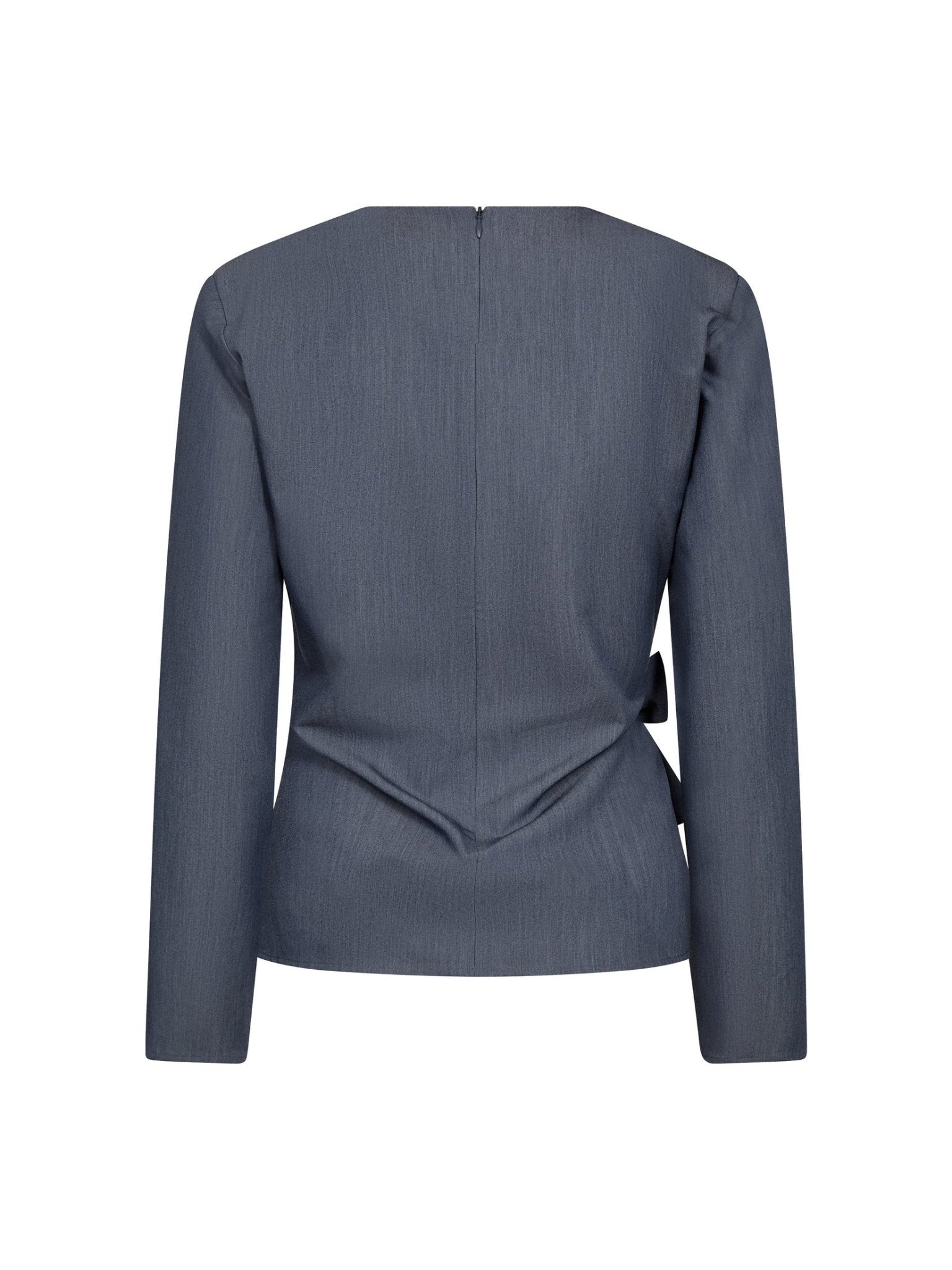 TengaCC Pleat Blouse - Dusty Blue - Co'couture