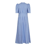 TeranCC Stripe Pleat Dress - Pale Blue - Co'couture