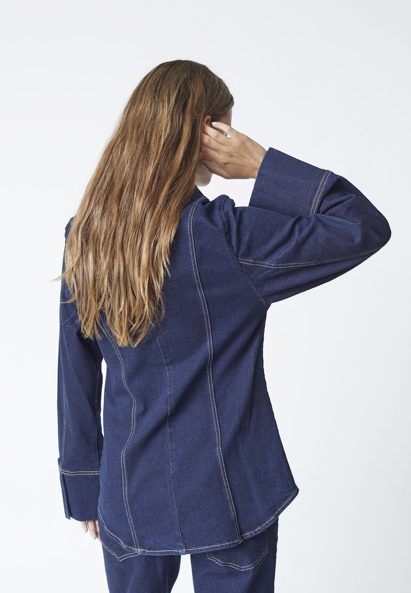 TheoCC Fitted Denim Shirt - Dark Denim - Co'couture