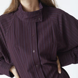 TrinnyCC Stripe Batwing Dress - Plum - Co'couture