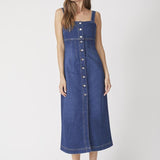 TylerCC Denim Long Dress - Denim blue - Co'couture