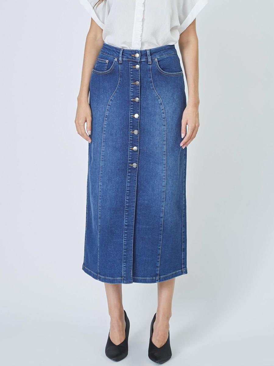 TylerCC Denim Skirt - Denim blue - Co'couture
