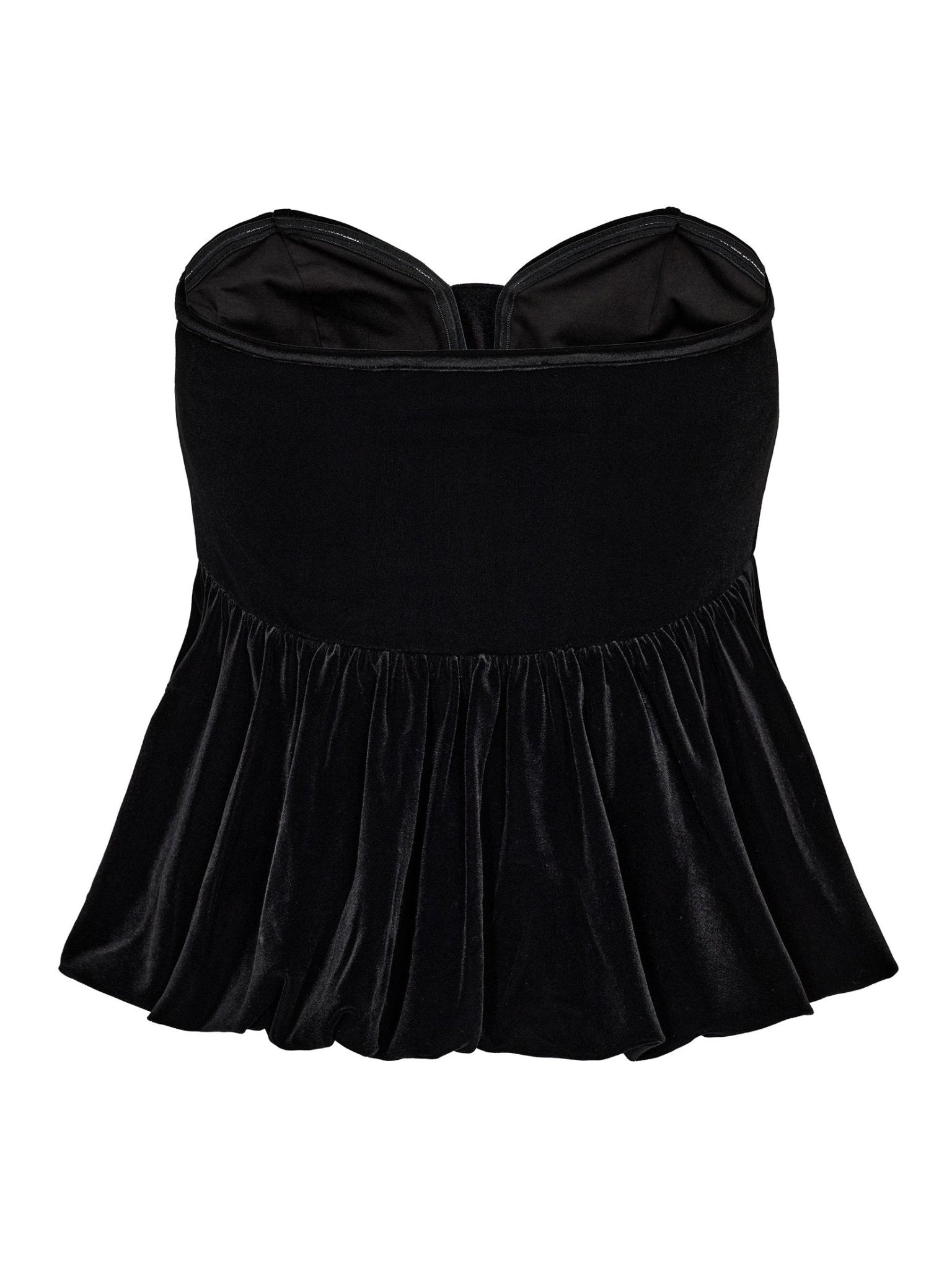 VessiCC Velour Balloon Corsage - Black - Co'couture