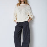 ZayaCC Cable O - Knit - Off white - Co'couture