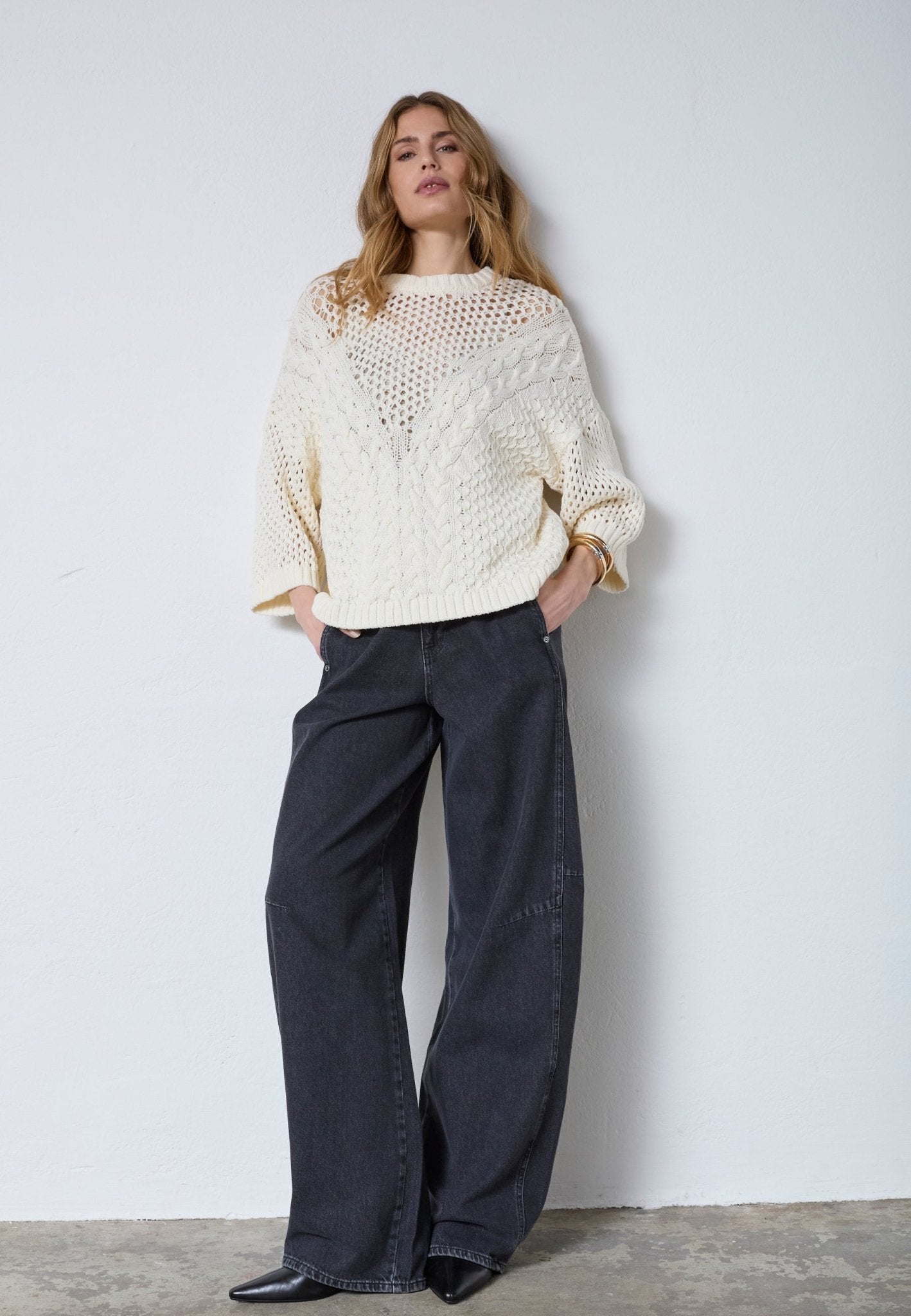 ZayaCC Cable O - Knit - Off white - Co'couture