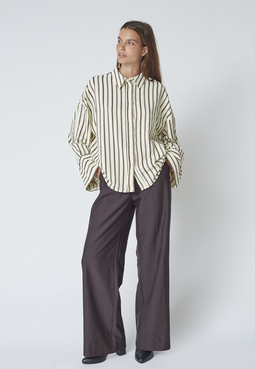 ZellaCC Wide Pant - Dark Brown - Co'couture