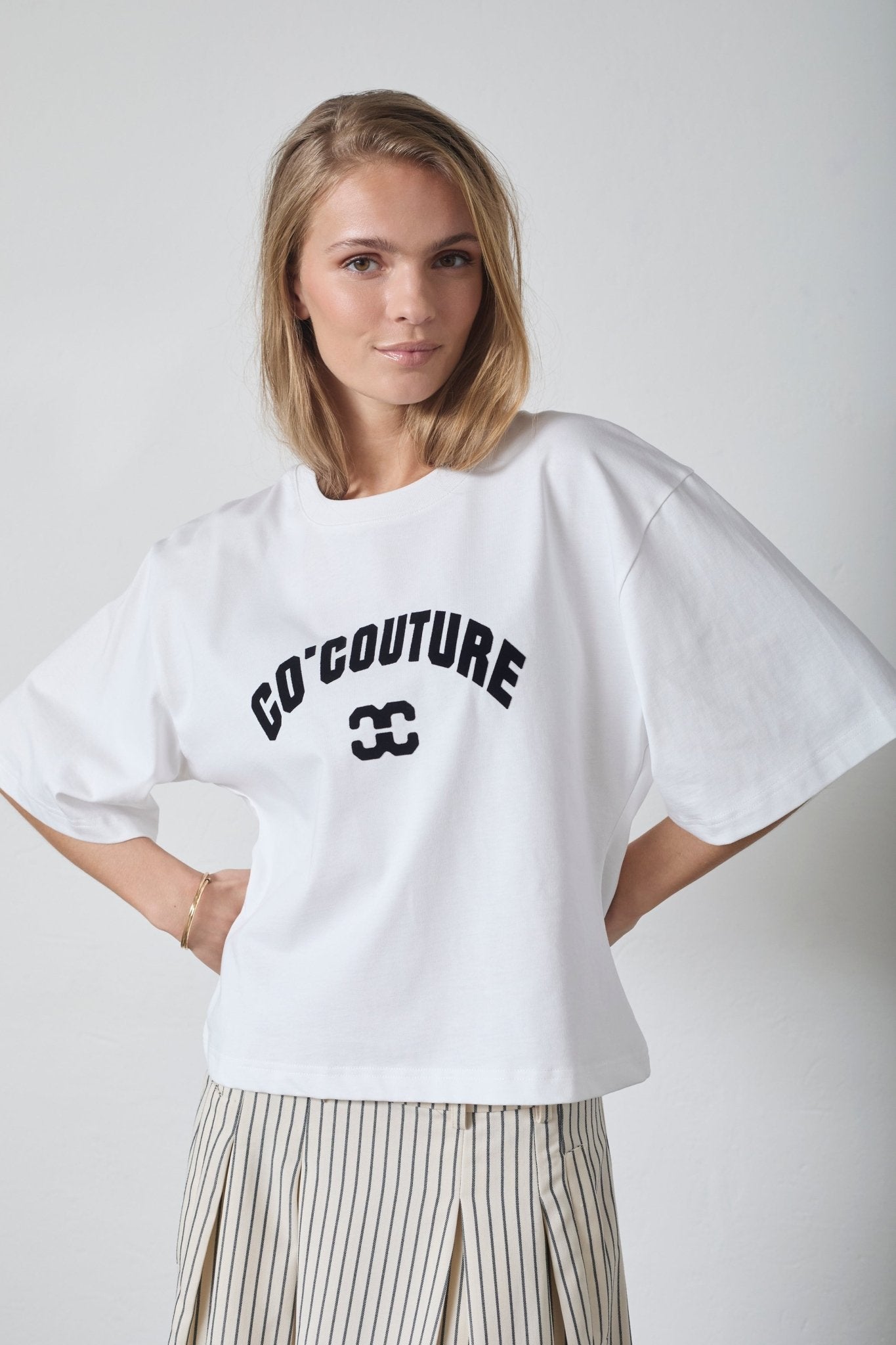 ZengaCC Tee O - Neck - WhiteBlack - Co'couture