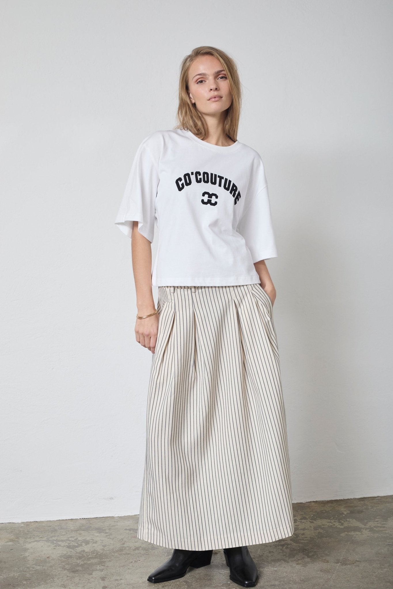 ZengaCC Tee O - Neck - WhiteBlack - Co'couture