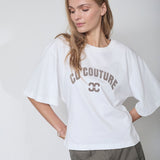 ZengaCC Tee O - Neck - WhiteWalnu - Co'couture